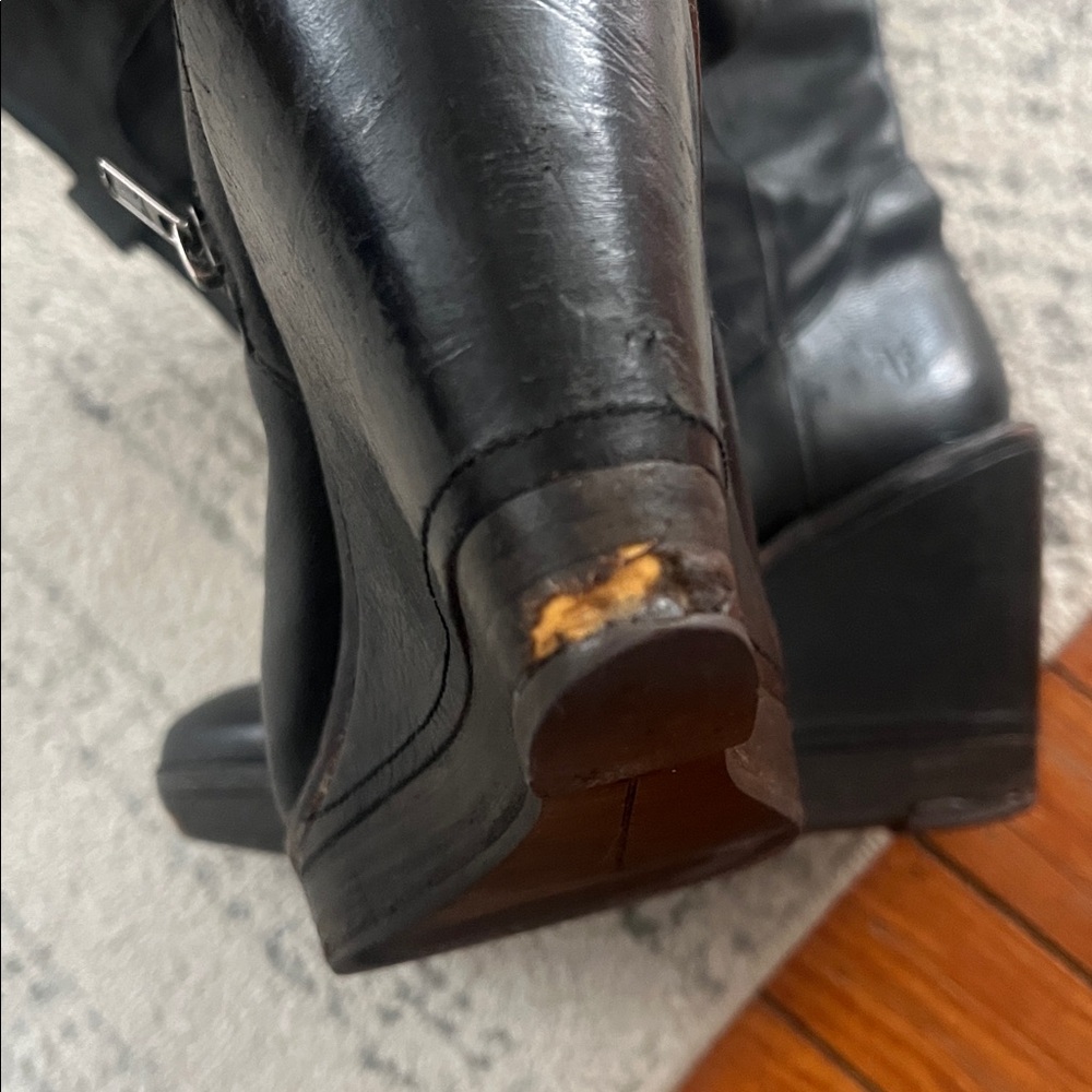 Frye Black Wedge Boots - Picture 6 of 8